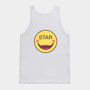 Emoji face with phrase Star Tank Top